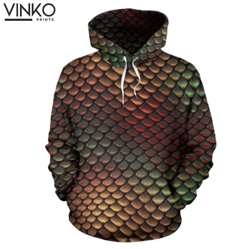 Snake Skin Colorful Hoodie