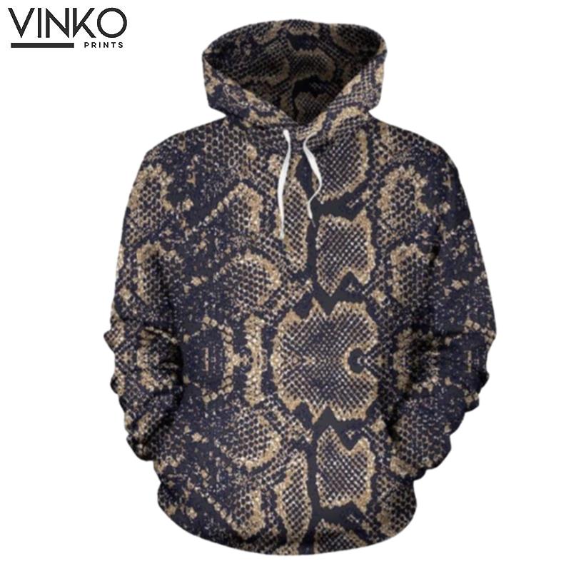 Snake Skin Pattern Hoodie