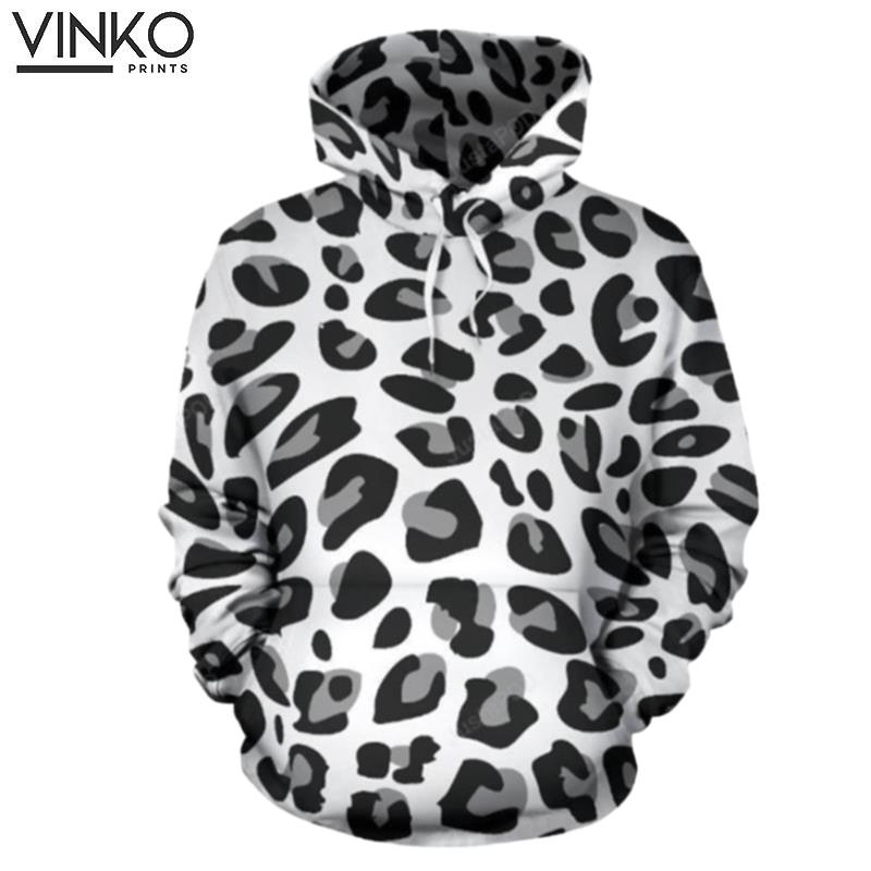 Snow Leopard Skin Hoodie