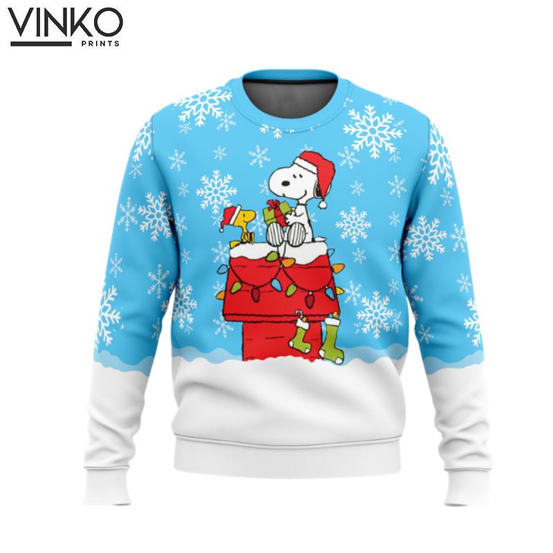 Snowy Christmas Snoopy Ugly Christmas Sweater