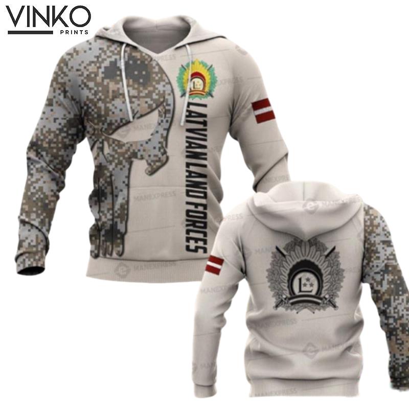 Soldier Latvia Camo Hoodie