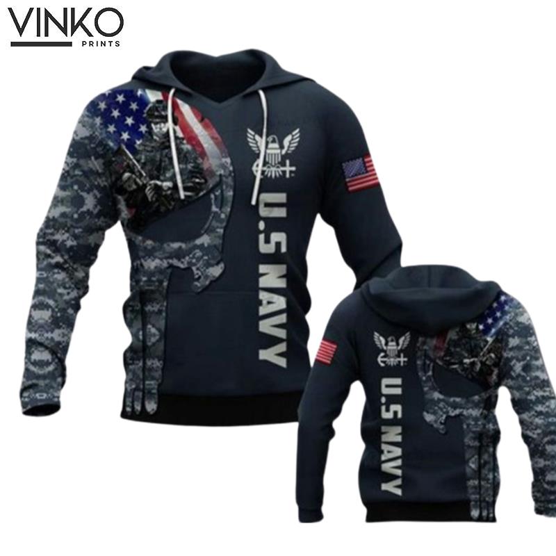 Soldier Us Navy Camo Hoodie