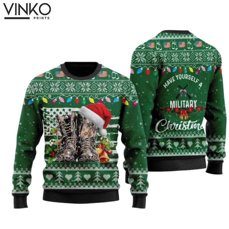 Soldiers Have Yourself A Military Ugly Christmas Sweater