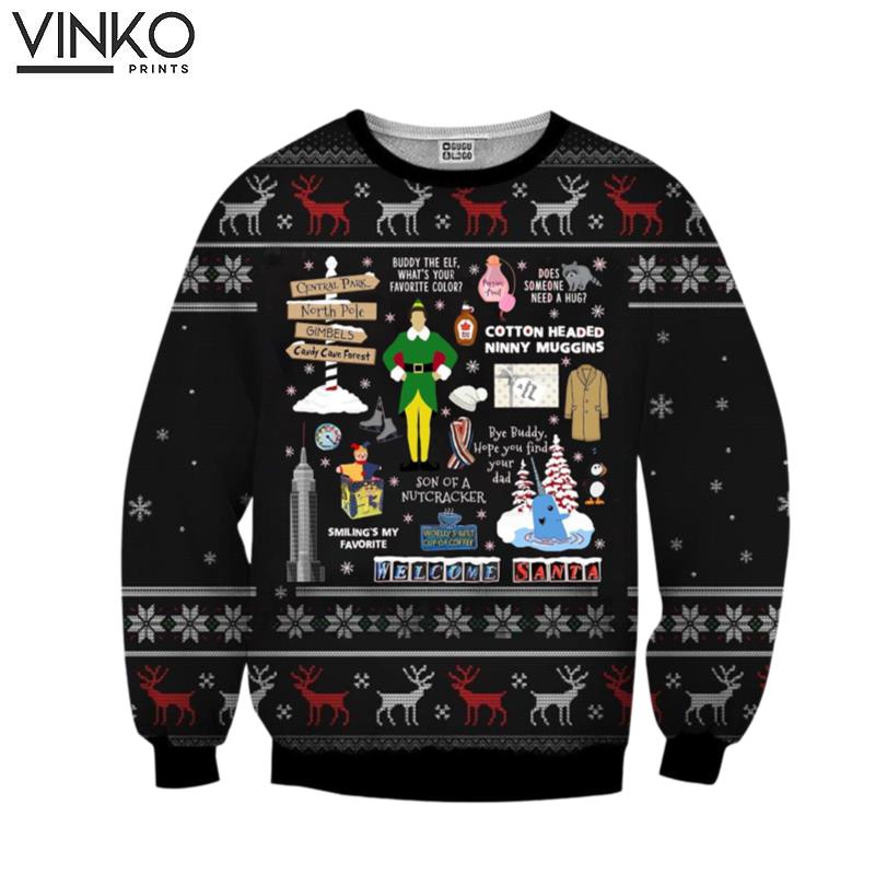 Son Of A Nutcracker Elf Ugly Christmas Sweater