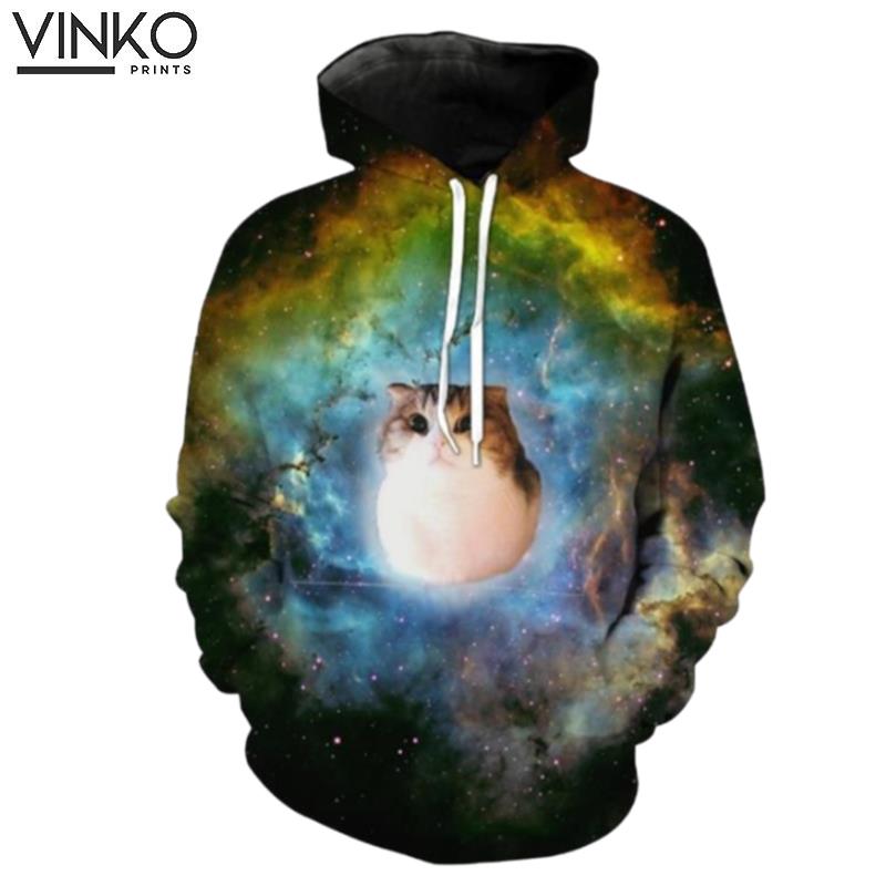 Space Cat Galaxy Cat Clothing Hoodie