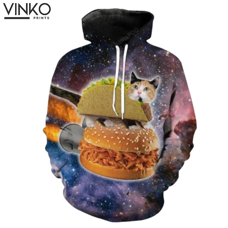 Space Taco Cat Galaxy Cat S Hoodie