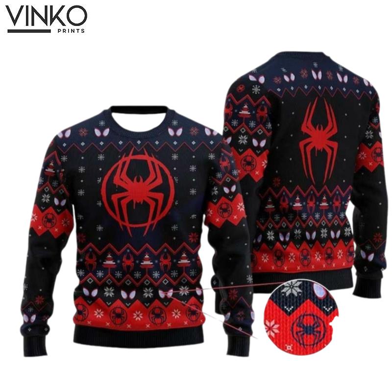 Spider Across Spider Hero Shirt Ugly Christmas Sweater