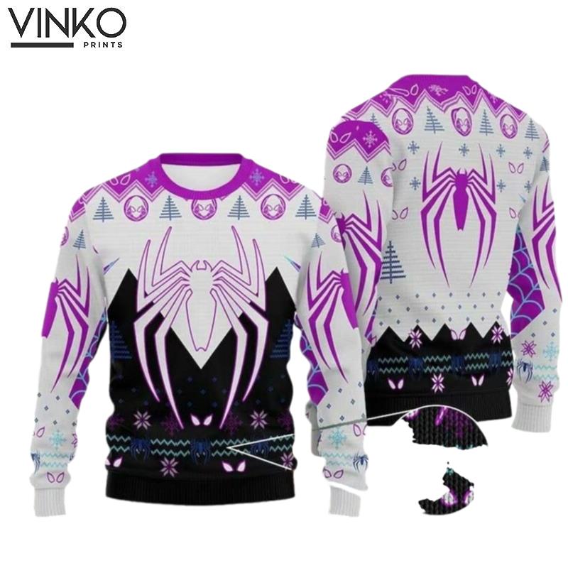 Spider Across Spider Hero Ugly Christmas Sweater