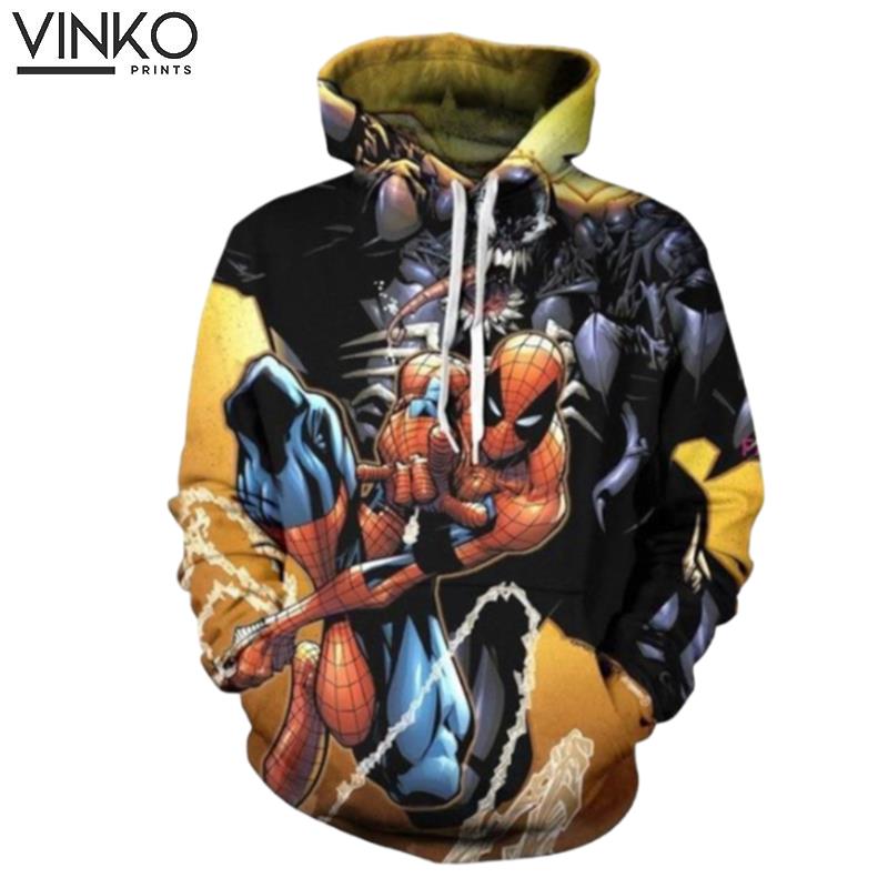 Spider Man Peter Benjamin Parker Yellow Hoodie