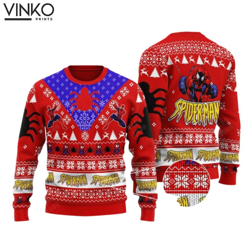 SpiderMan Marvel Comics Spiderman Ugly Christmas Sweater