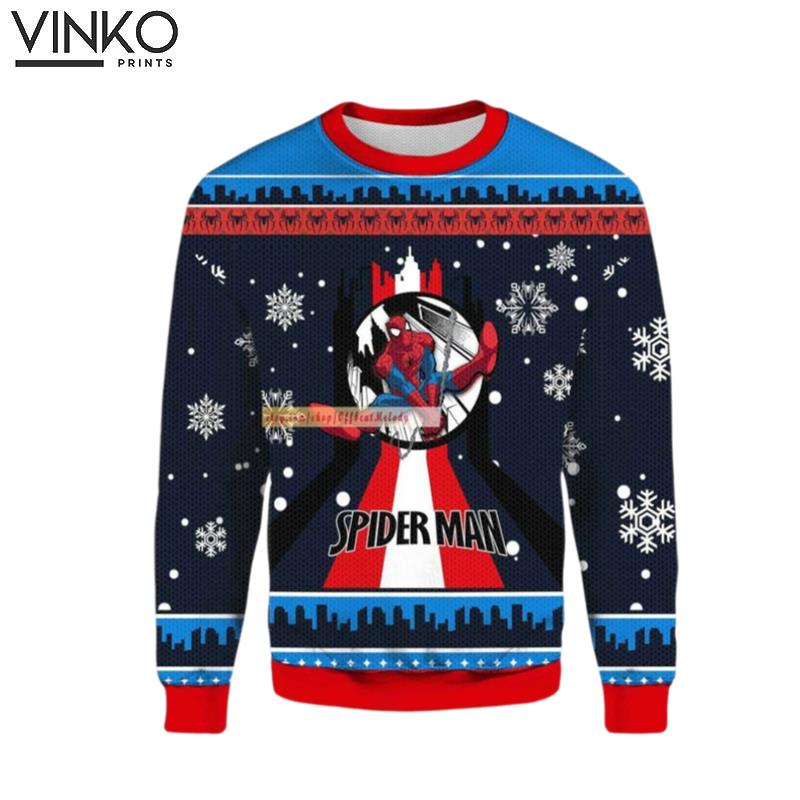 SpiderMan SpiderMan Characters 3D Ugly Christmas Sweater