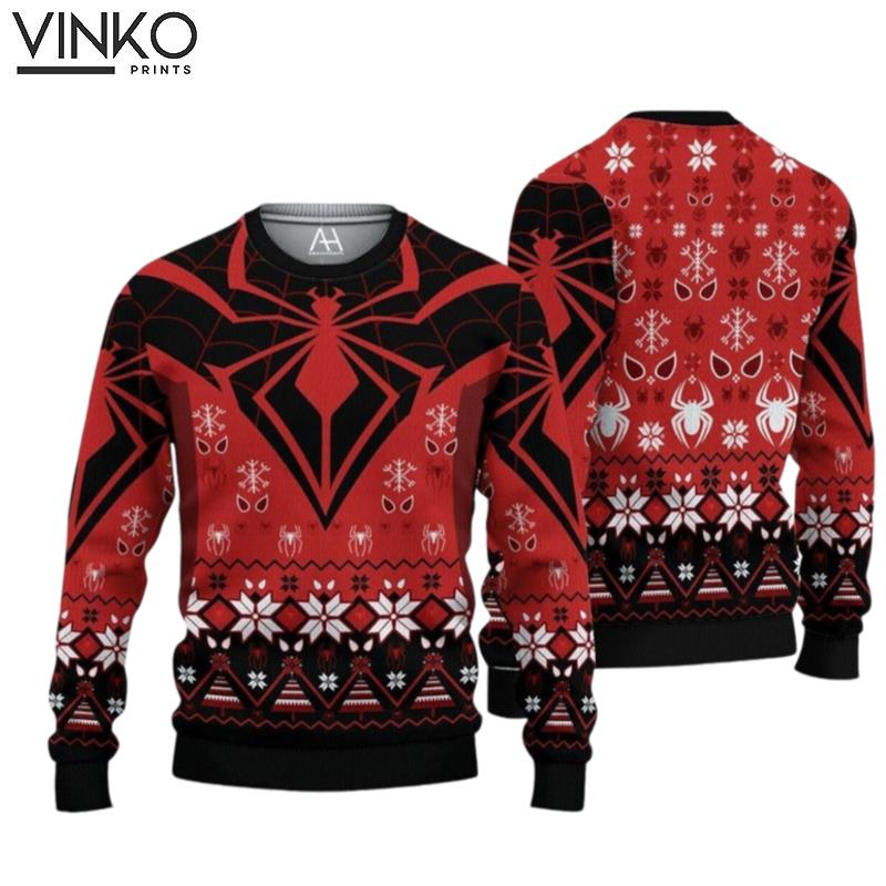 SpiderMans Ugly Knitted Ugly Christmas Sweater