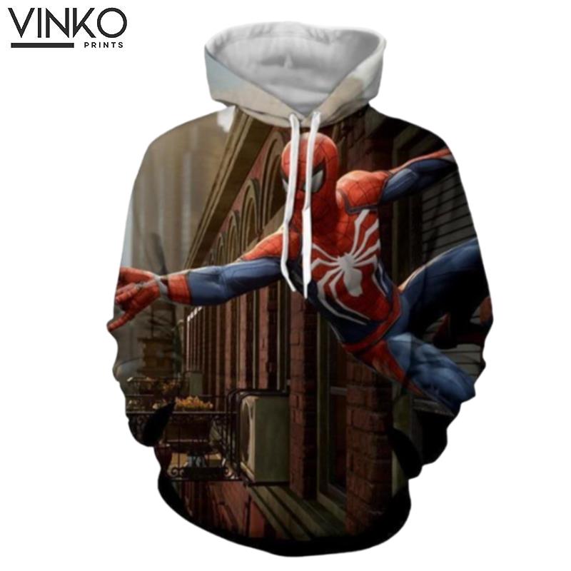 Spiderman In Action Hoodie