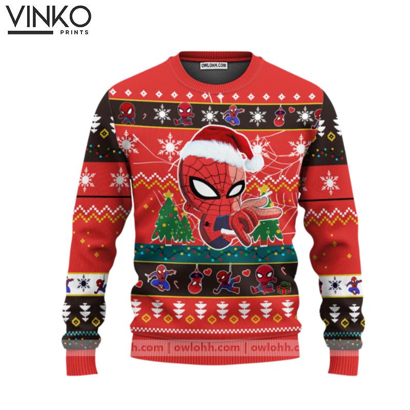 Spiderman Marvel 3 Ugly Christmas Sweater