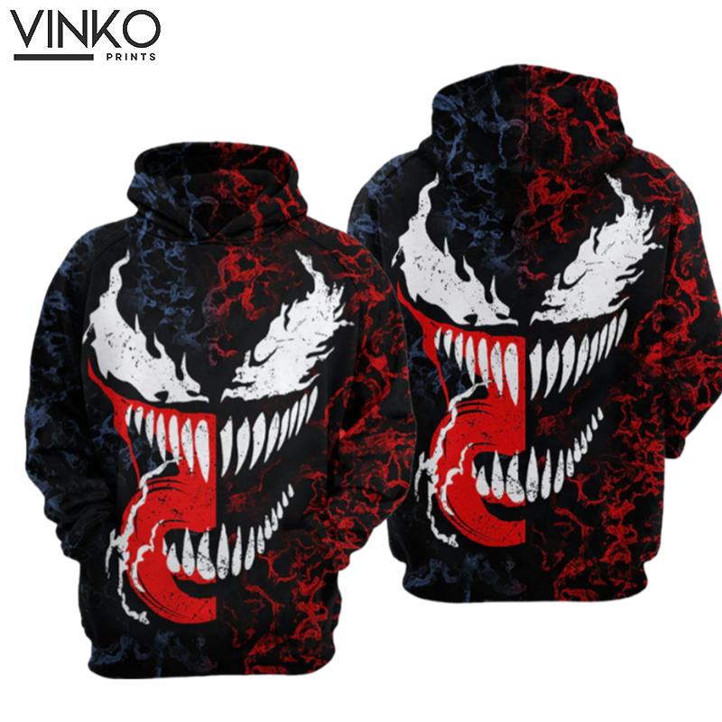 Spiderman Venom Vs Carnage Super Cool Hoodie