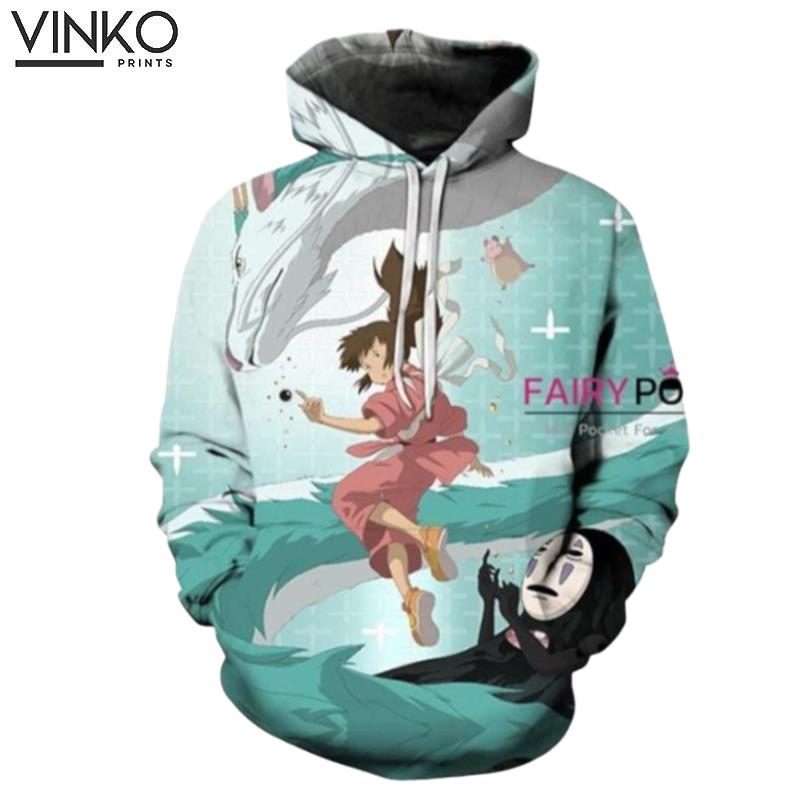 Spirited Away Chihiro Ogino Kaonashi Hoodie