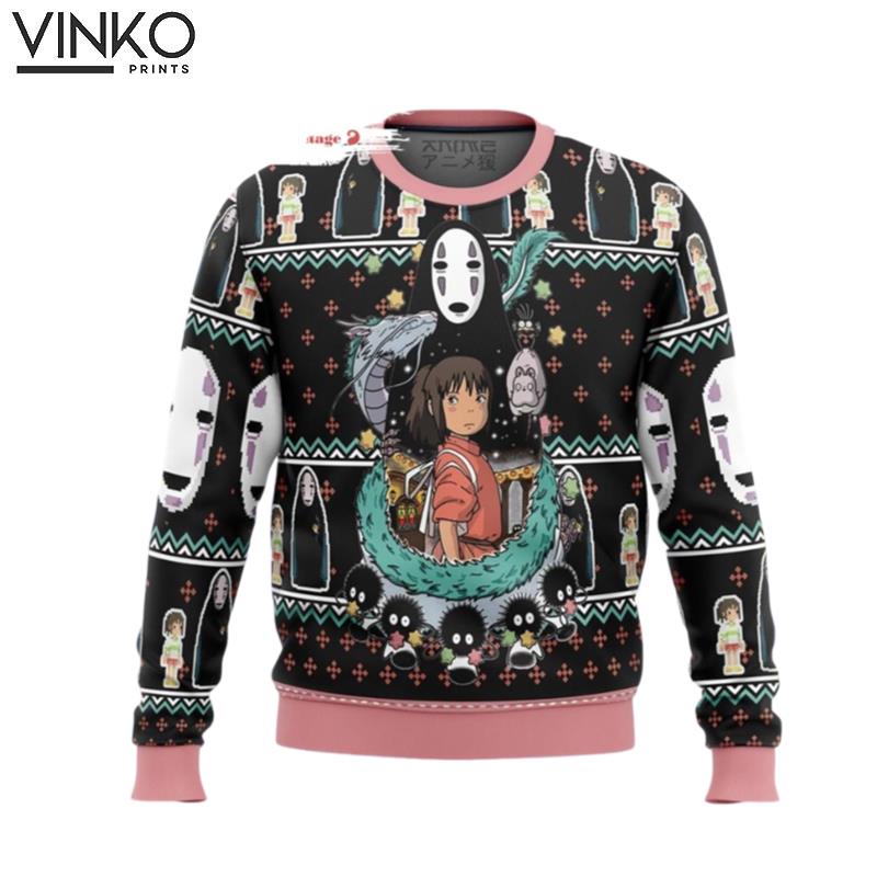 Spirited Away Cute Ugly Christmas Sweater