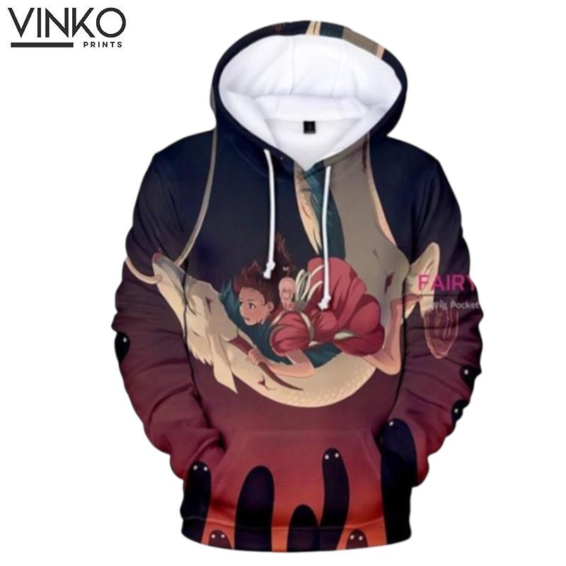 Spirited Away Ogino Chihiro Haku E Hoodie