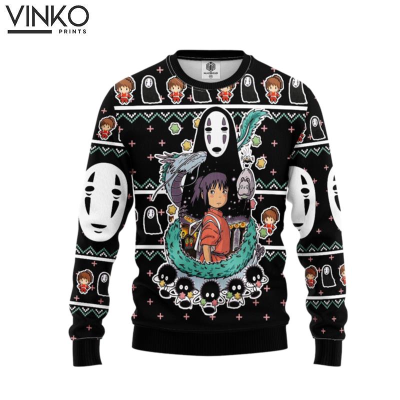 Spirited Away Studio Ghibli 20 Ugly Christmas Sweater