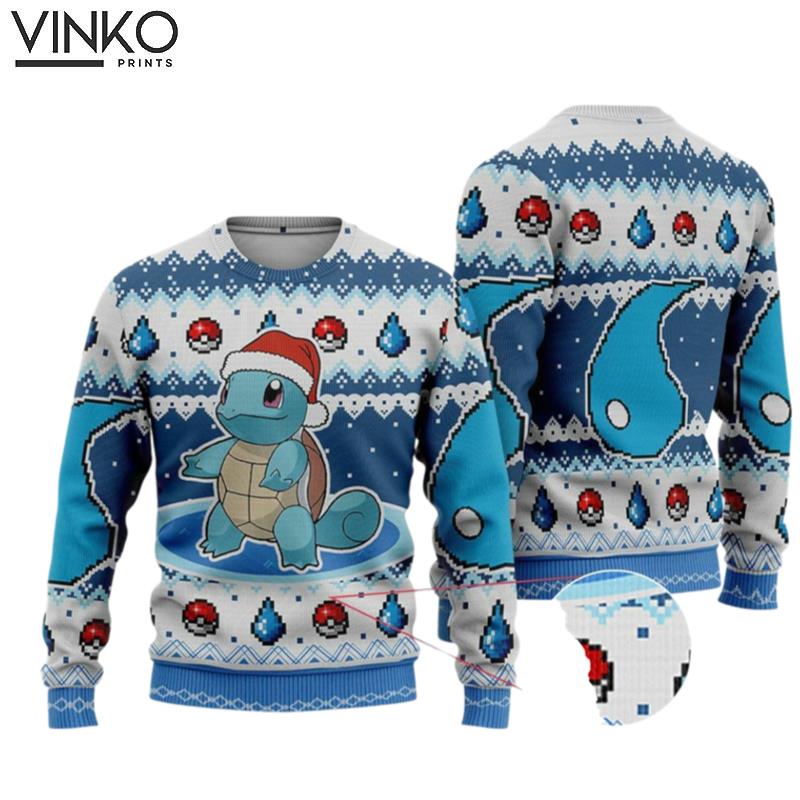 Squirtle Squirtle Christmas Ugly Christmas Sweater