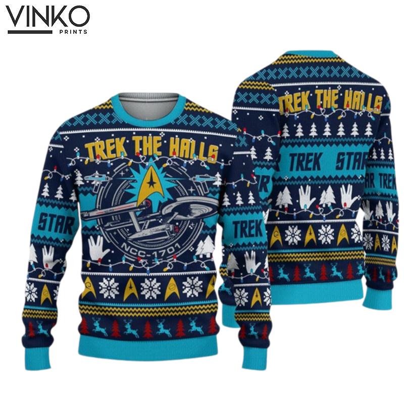 Star Treks Trek the Halls Ugly Ugly Christmas Sweater