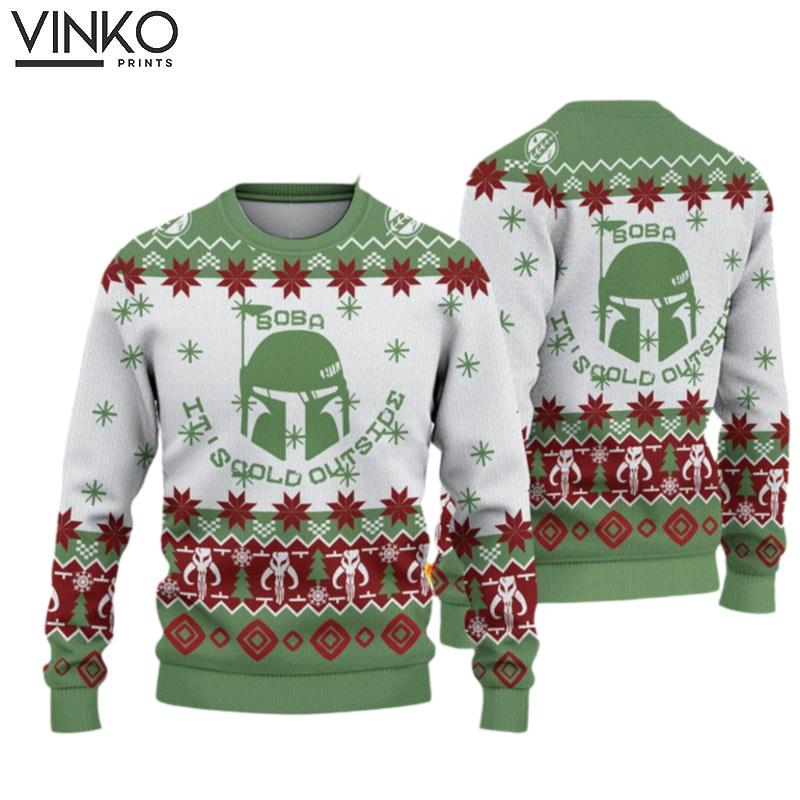 Star Wars Boba Fett Boba Its Cold Outside Ugly Christmas Sweater