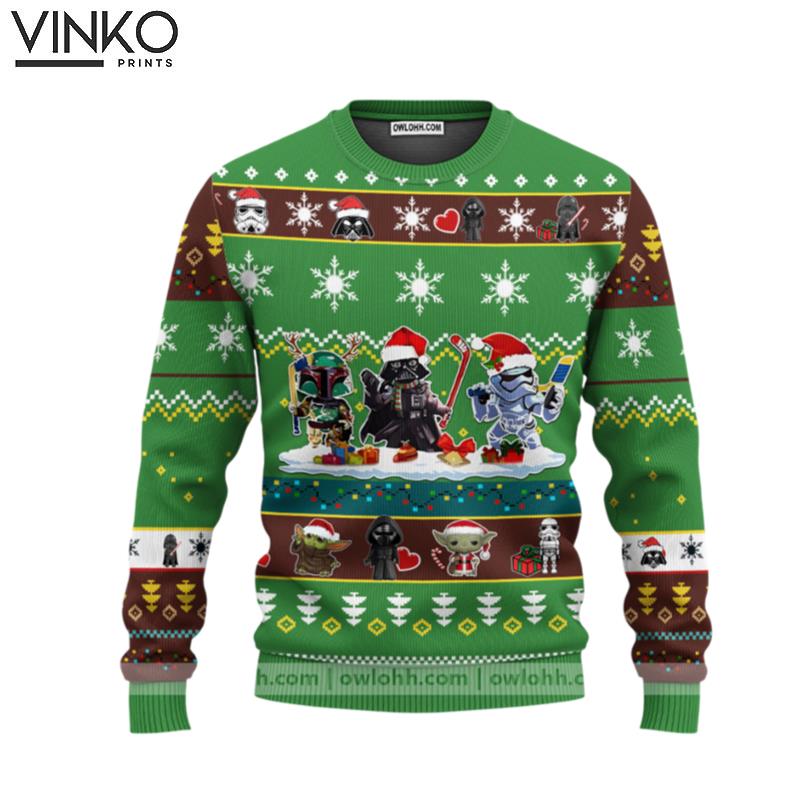 Star Wars Darth Vader Hockey Cute Ugly Christmas Sweater