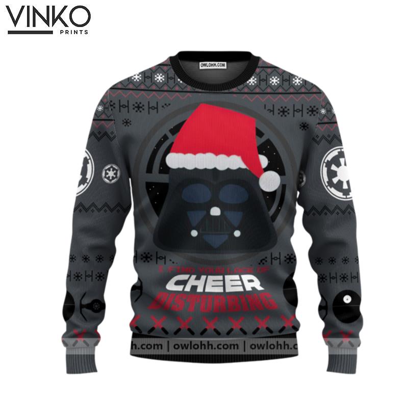 Star Wars I Find Your Lack Of Cheer Disturbing Ugly Christmas Sweater