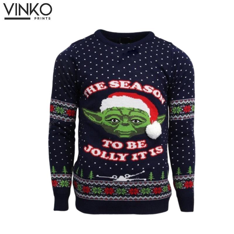 Star Wars Master Yoda The Season To Be Jolly It Is Ugly Christmas Sweater