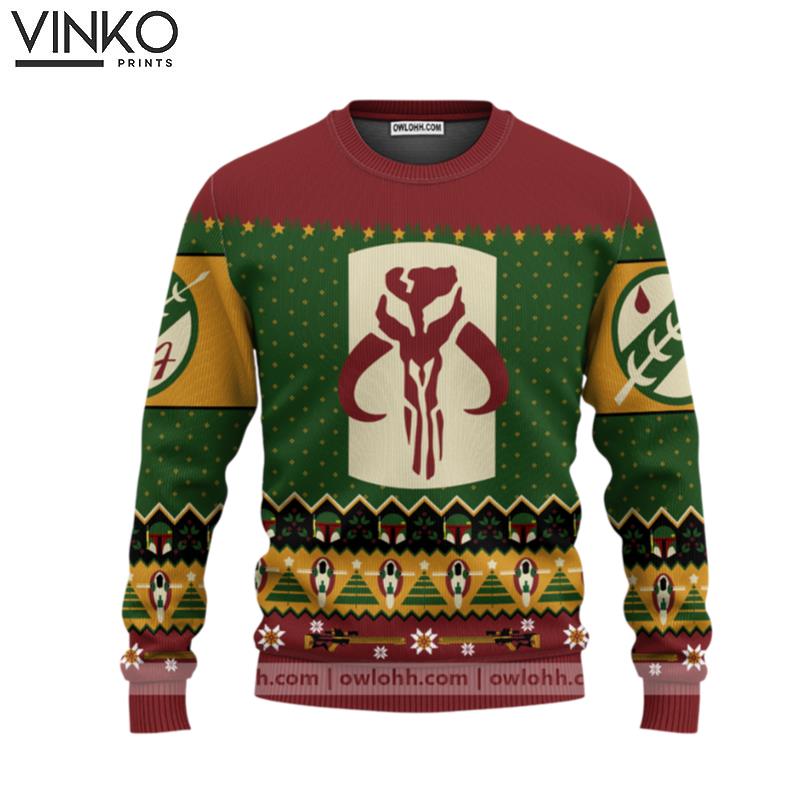 Star Wars Merry Mandalorian Ugly Christmas Sweater