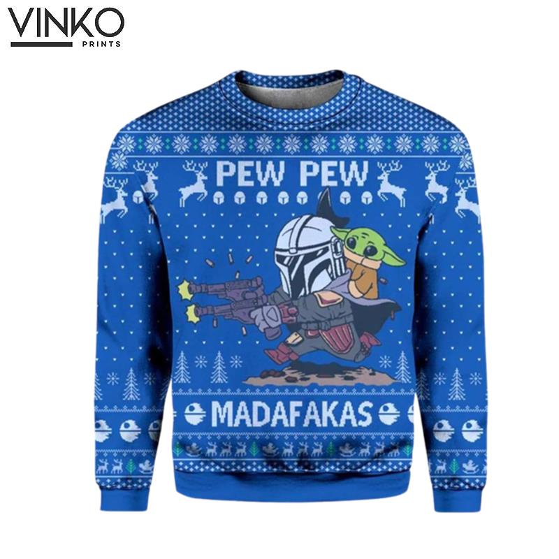 Star Wars Pew Madafakas Baby Yoda Ugly Christmas Sweater