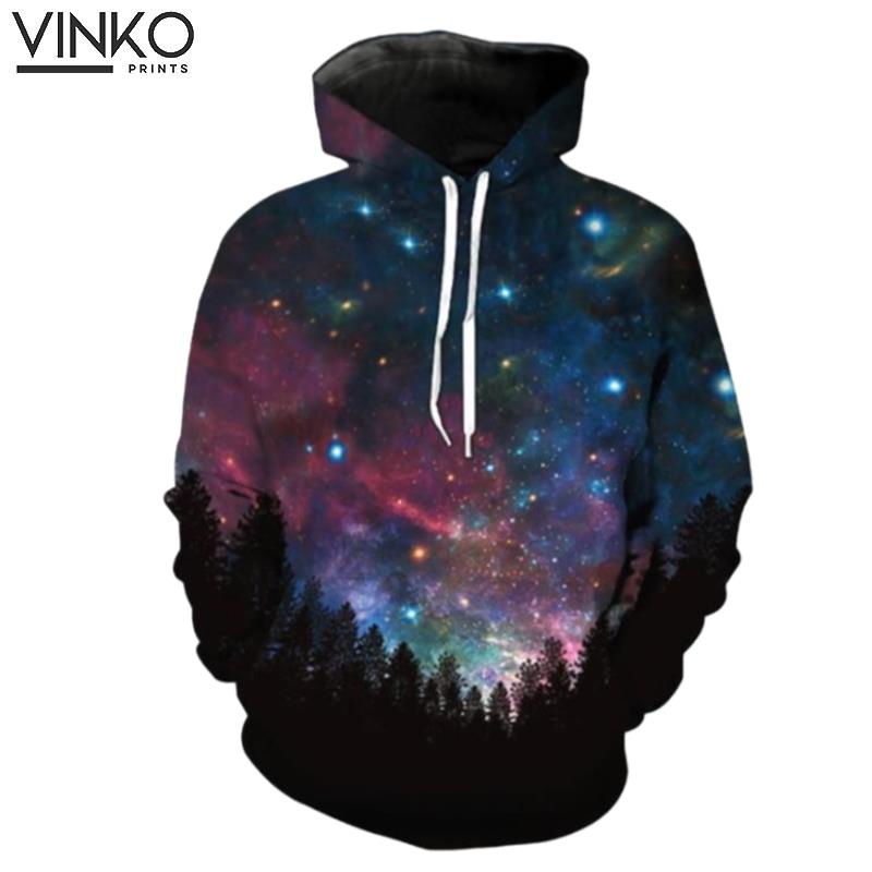 Stars Shining On The Night Sky Hoodie