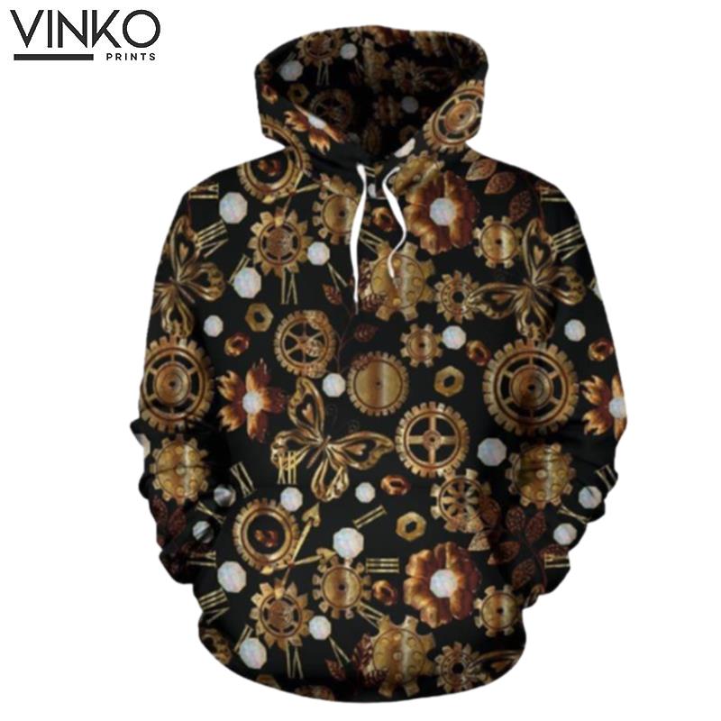 Steampunk Butterfly Themed Hoodie