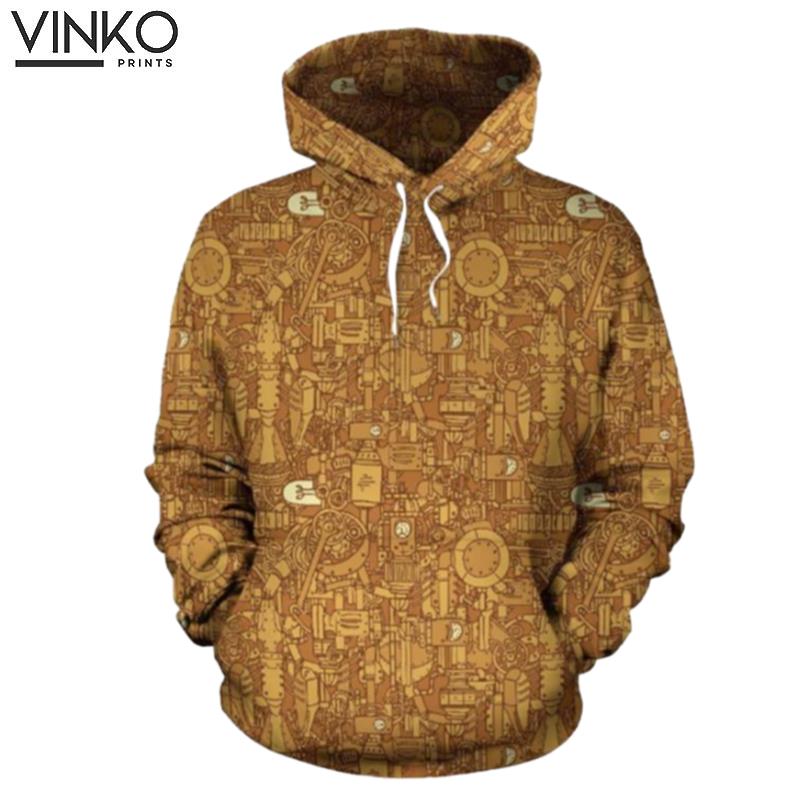 Steampunk Pattern Hoodie