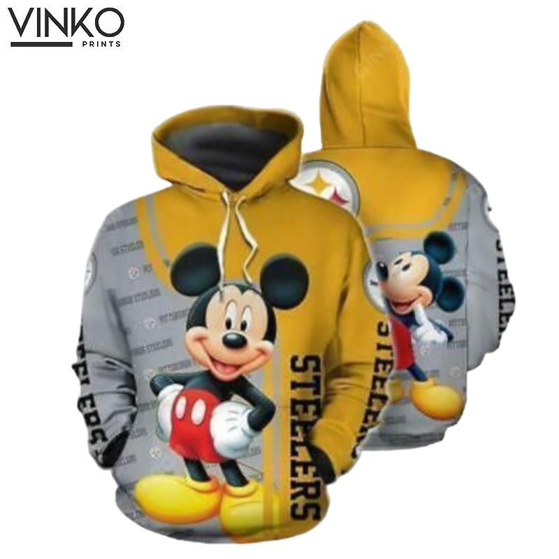 Steelers With Mickey Hoodie