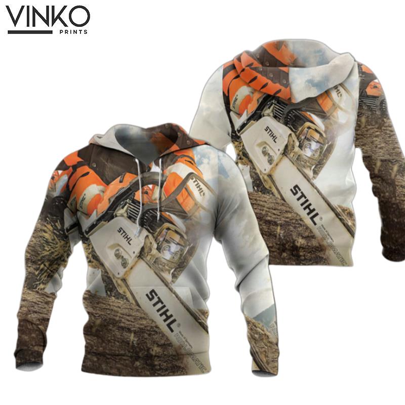 Stihl Chainsaw Camo Hoodie