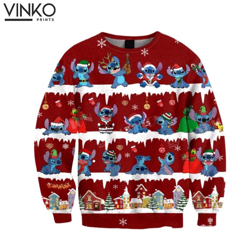 Stitch And Lilo AllOver Print Ugly Christmas Sweater