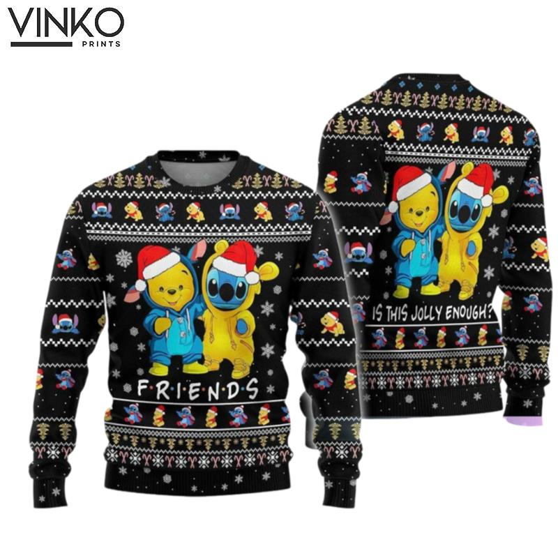 Stitch And Pooh Stitch Ugly Christmas Sweater