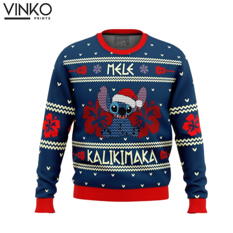 Stitch Mele Kalikimaka Christmas Gift Christmas Ugly Christmas Sweater