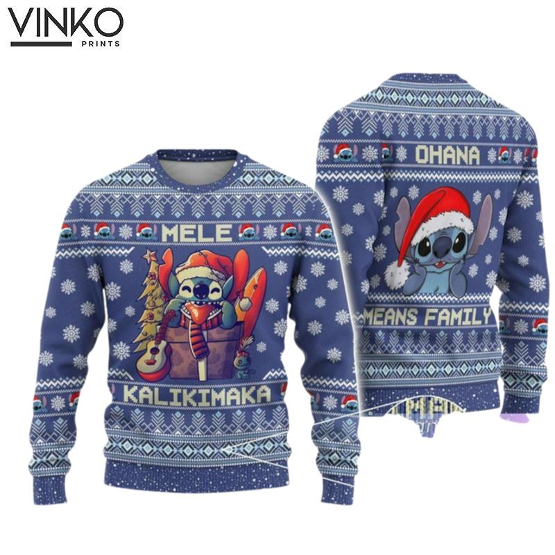 Stitch Stitch Disney Stitch Ugly Christmas Sweater