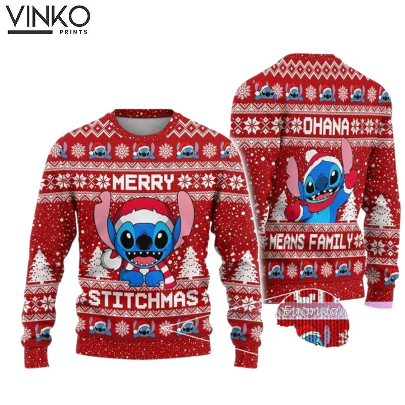 Stitch Stitch Hohoho Ugly Christmas Sweater