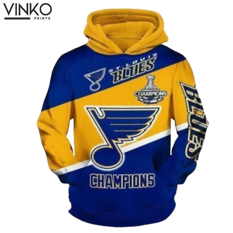 Stlouis Blues Champions Hoodie