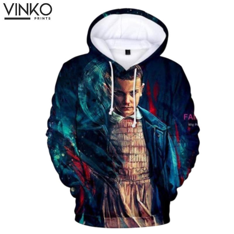 Stranger Things Eleven Blue Hoodie