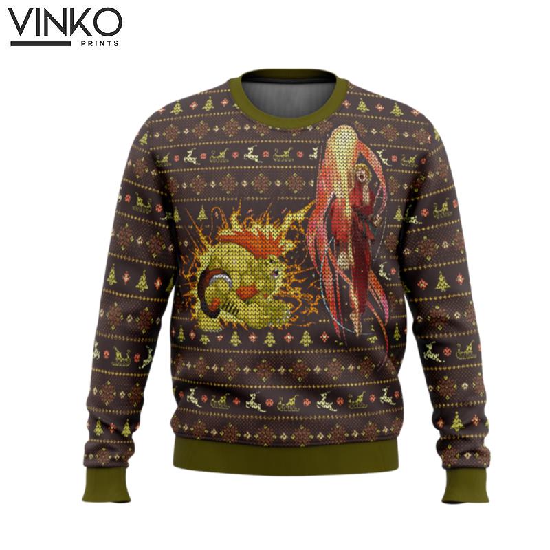 Street Fighter Ken Vs Blanka Ugly Christmas Sweater