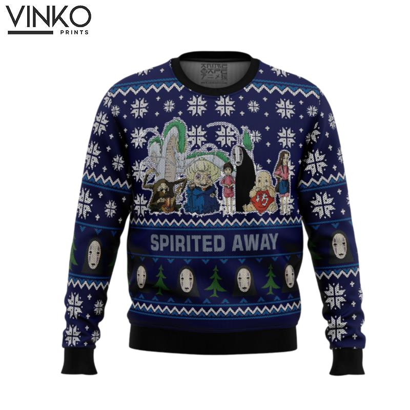 Studio Ghibli Spirited Away Squad Ugly Christmas Sweater