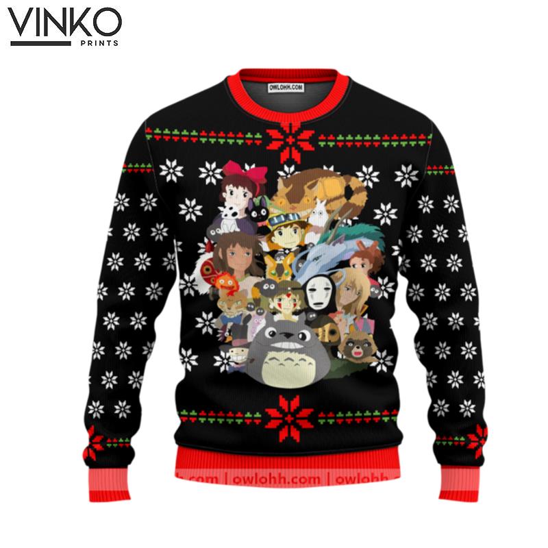 Studio Ghibli Xmas Main Ugly Christmas Sweater