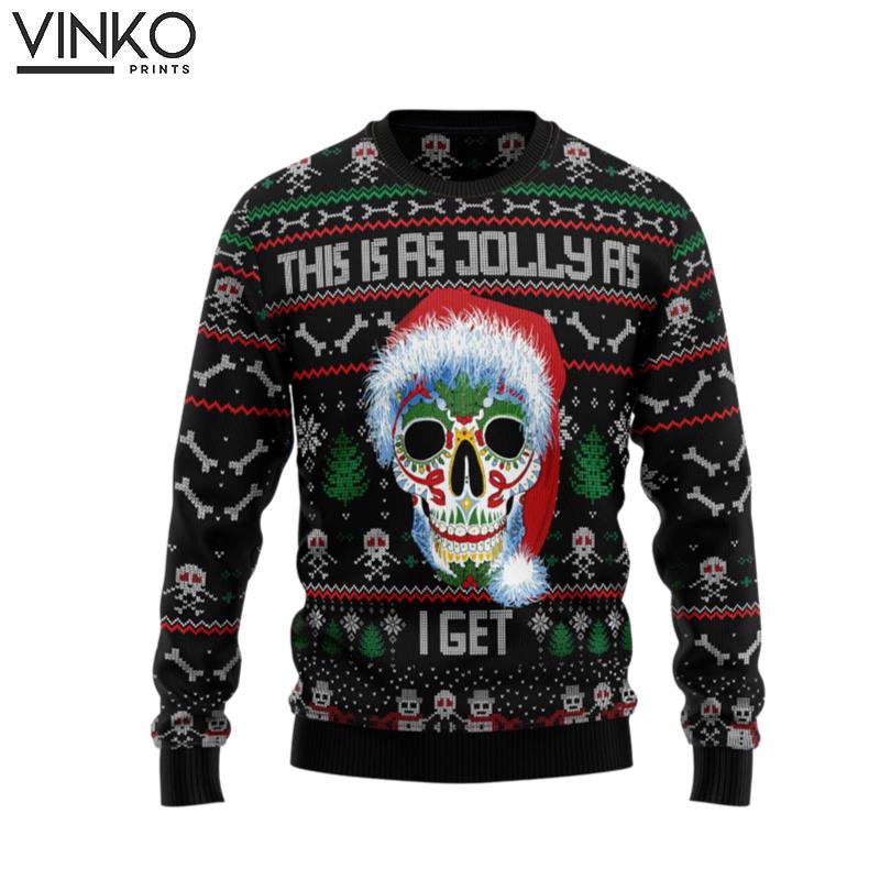 Sugar Skull Christmas T239 Ugly Christmas Sweater