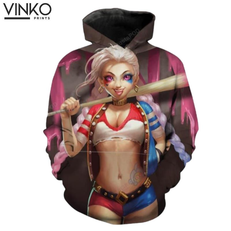 Suicide Squad Jinx League Of Legends Jinx Hoodie