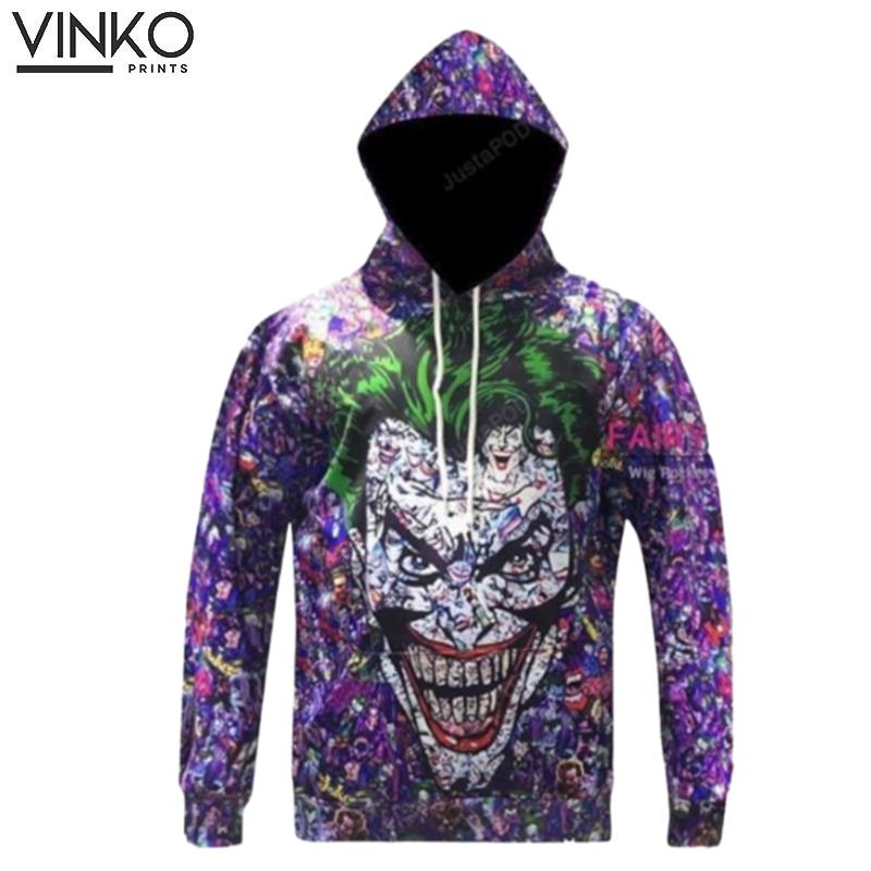 Suicide Squad Joker Purple Hoodie