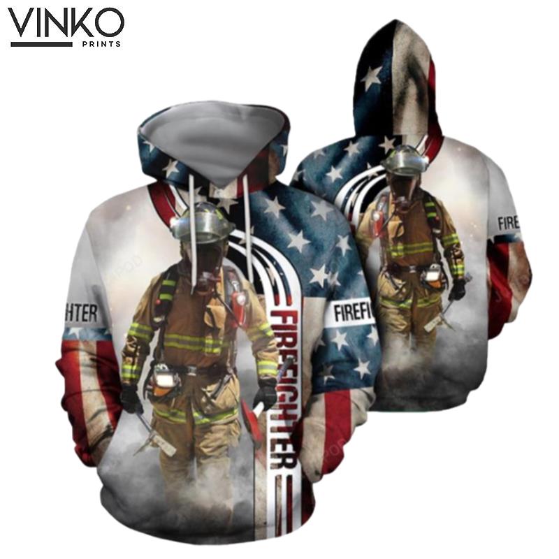 Super Hero Firefighter Gift For Fireghter Lovers For Men And Women Hoodie